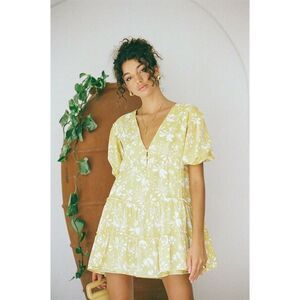 Sabo Skirt Tarelle Floral Tired Oversized Half Sleeve Dress Sz L